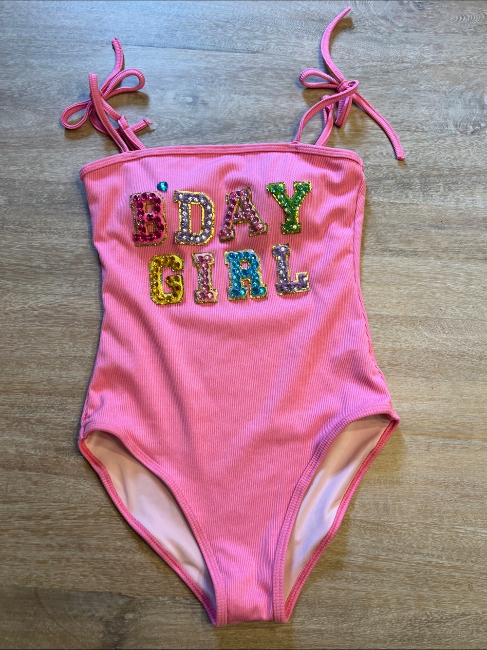 Lola and the boys girls size 12 bday girl swim suit EUC